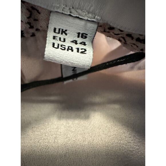 NWT Reiss Womens‎ Jonah Circle Print Mini Skirt 12 Tie Waist Pockets Lined Airy - Picture 14 of 15